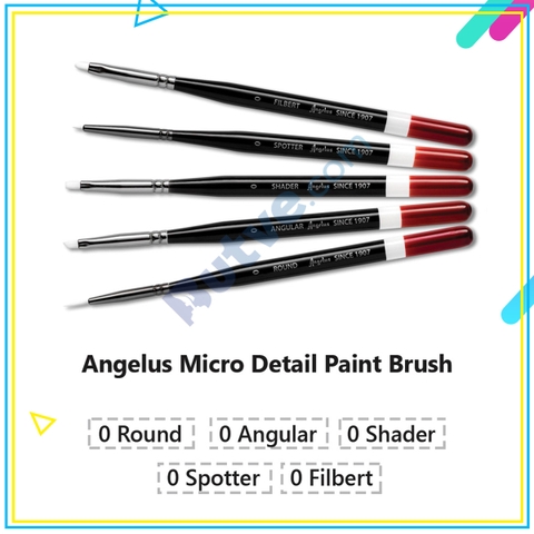 Bộ 5 cọ vẽ màu acrylic cao cấp để vẽ chi tiết nhỏ Angelus Micro Detail Paint Brush