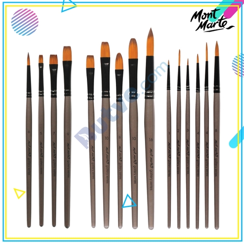 Cọ vẽ màu acrylic chuyên dụng Mont Marte Gallery Series Brush