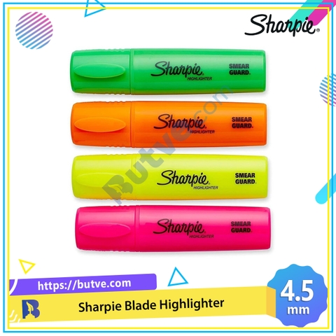 Bút dạ quang ngòi dẹp đầu lớn Sharpie Blade Highlighter 4.5mm (Cây lẻ)