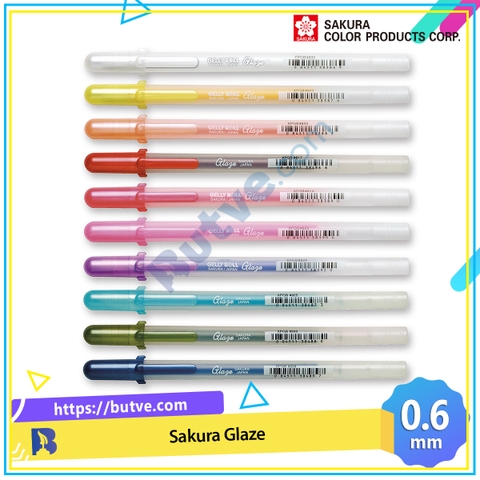 Bút Gel nét mực 3D sáng bóng Sakura Gelly Roll Glaze - Ngòi 0.6mm