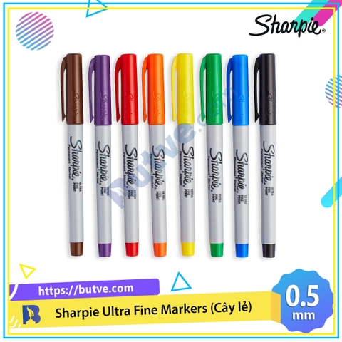 Bút lông dầu ngòi kim vẽ đa chất liệu Sharpie Ultra Fine 0.5mm (Cây lẻ)