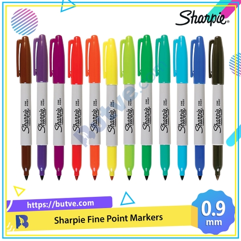 Bút lông dầu vẽ đa chất liệu Sharpie Fine Point 0.9mm (Cây lẻ)