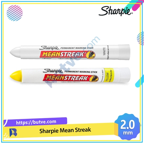 Bút sáp đánh dấu công nghiệp siêu bền ngòi tròn Sharpie Mean Streak, Bullet Tip