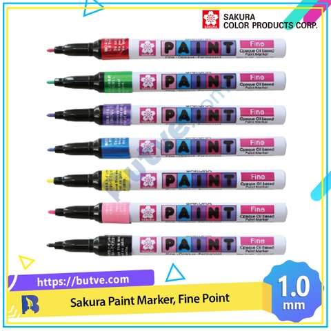 Bút sơn công nghiệp Sakura Paint Marker Fine Point - Ngòi 1.0mm