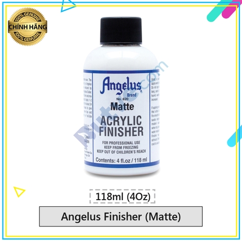 Dung dịch tạo lớp phủ bảo vệ màu Angelus Finisher Matte (Mờ) – 118ml (4Oz)