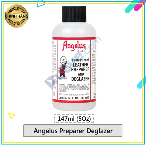 Dung dịch vệ sinh và tẩy lớp bảo vệ màu Angelus Preparer Deglazer – 147ml (5Oz)