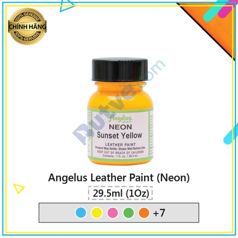 Màu acrylic vẽ lên da, vải Angelus Leather Paint (Neon) – 29.5ml (1Oz)