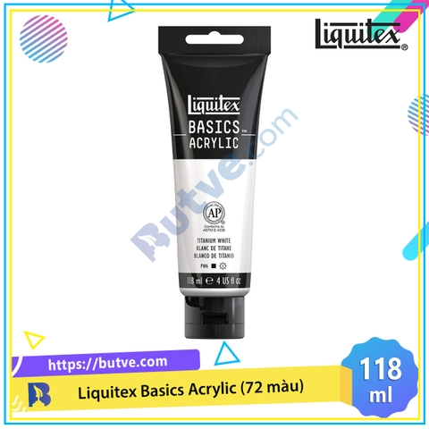 Màu acrylic phổ thông, vẽ đa chất liệu Liquitex Basic Acrylic 118ml (4Oz)