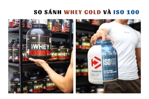 So sánh Whey Gold và ISO 100, nên chọn loại nào phù hợp?