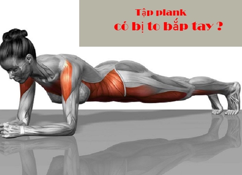 Thường xuyên tập plank liệu có bị to bắp tay hay không?