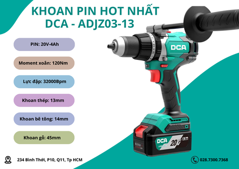Đánh giá sản phẩm máy khoan pin hot nhất DCA ADJZ03-13