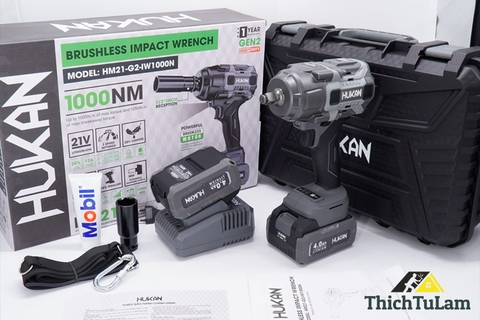 Đánh Giá Chi Tiết Về Máy Bắn Bu Lông Pin Hukan 1000Nm