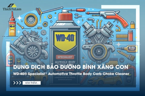 Dung dịch tẩy rửa bộ chế hòa khí 450ml (Throttl, Carb, Choke Cleaner) WD-40 351051