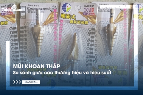 Mũi khoan tháp: So sánh giữa các thương hiệu và hiệu suất