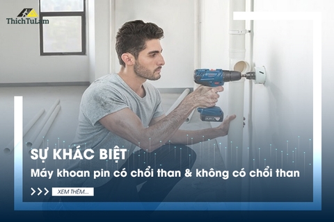 Sự khác biệt giữa máy khoan pin có chổi than và không có chổi than