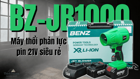 Máy Thổi Phản Lực Pin 21V Benz BZ-JB1000 - Combo Đầy Đủ Giá Tốt