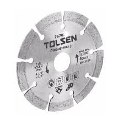 Đĩa cắt gạch khô 100x16mm Tolsen  76700