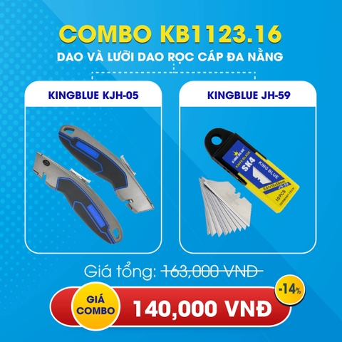 KB1123.16 - Combo dao rọc cáp KJH-05 và bộ lưỡi dao JH-59 Kingblue