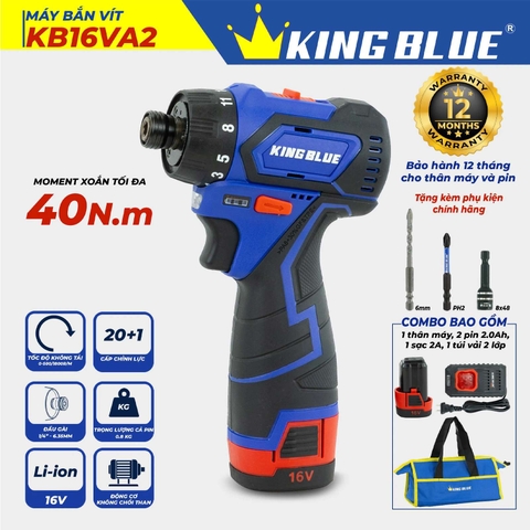 Máy bắn vít 16V Kingblue KB16VA2