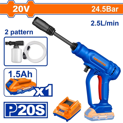 Máy xịt rửa dùng pin 20V Wadfow WQX01202 (1 pin 1,5Ah )