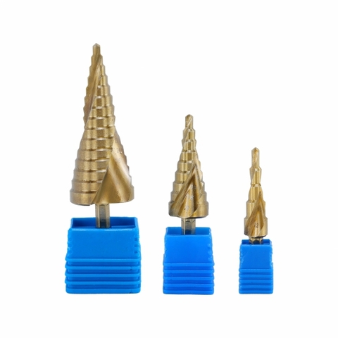 Mũi khoan tháp 4-32mm thép M2 Kingblue KBT04-32