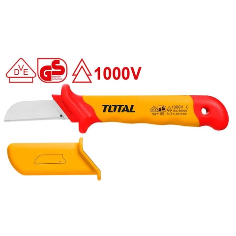 Dụng cụ tuốt dây điện cách điện lưỡi cong Total THIDCK1801
