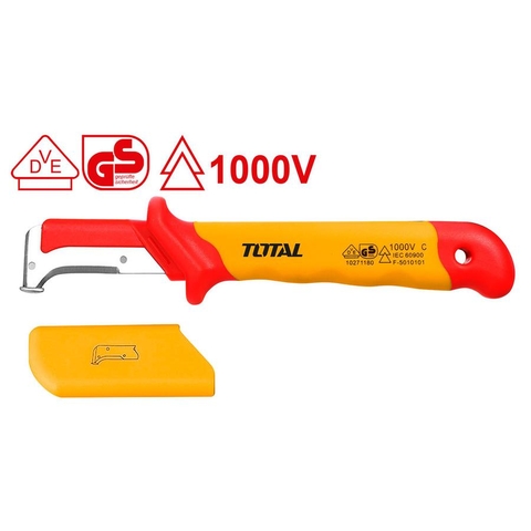 Dụng cụ tuốt dây điện cách điện lưỡi cong Total THIDCK1851