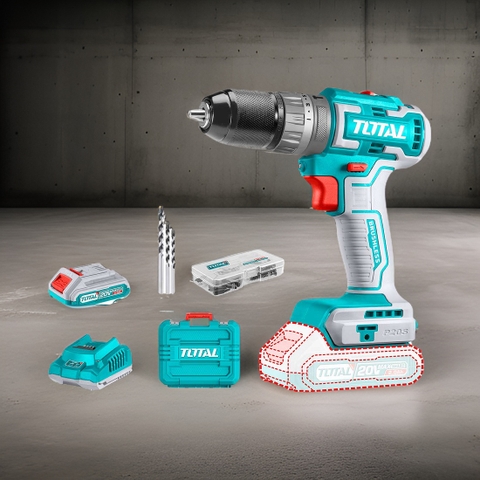 Máy khoan búa pin Lithium-Ion 20V không chổi than Total TIDLI20508