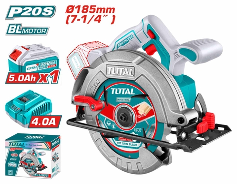 Máy cưa đĩa pin 20V 185mm Total TSLI18513 (1pin 5ah + 1 sạc)