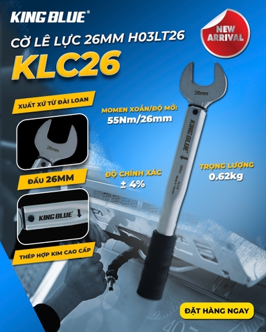 Cờ lê lực H03LT26 đầu 26mm Kingblue KCL26