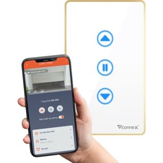 Công tắc cửa cuốn thông minh VCONNEX wifi điều khiển đóng mở cửa cuốn từ xa qua điện thoại