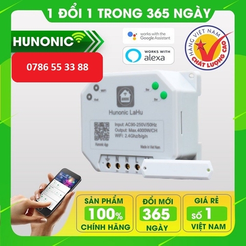 Công tắc thông minh điều khiển bật tắt thiết bị từ xa qua điện thoại HUNONIC LAHU IR Việt Nam Chính Hãng