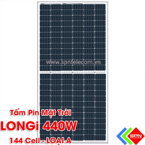 Pin Mặt Trời LONGi 440W LR4-72HPH-Loại A-Chính Hãng