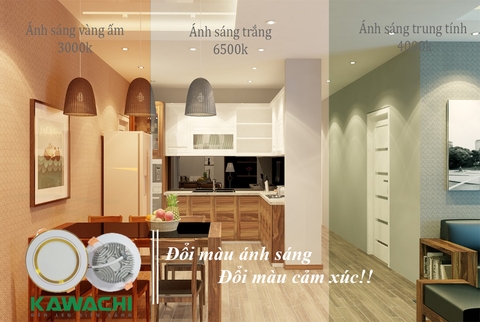 ĐỔI MÀU ÁNH SÁNG - ĐỔI MÀU CẢM XÚC CÙNG ĐÈN LED DOWNLIGHT KAWACHI ĐỔI MÀU ÁNH SÁNG - ĐỔI MÀU CẢM XÚC CÙNG ĐÈN LED DOWNLIGHT KAWACHI