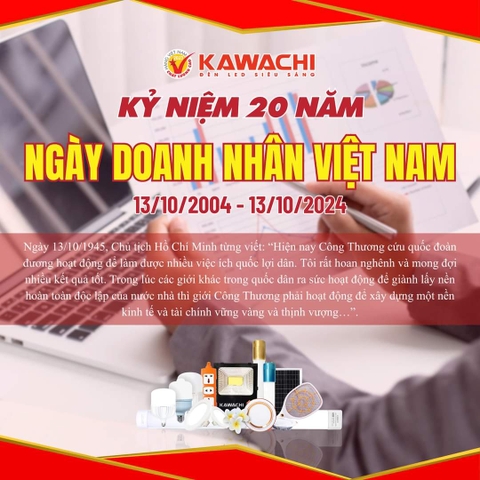 KỶ NIỆM 20 NĂM NGÀY DOANH NHÂN VIỆT NAM (13/10/2004 - 13/10/2024) KỶ NIỆM 20 NĂM NGÀY DOANH NHÂN VIỆT NAM (13/10/2004 - 13/10/2024)