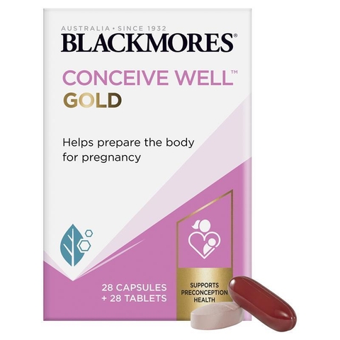 Blackmores Conceive Gold Well - Viên uống hỗ trợ tăng cường khả năng thụ thai (56 viên)