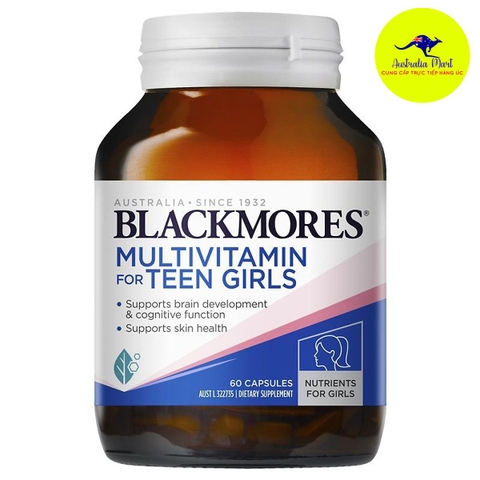 Blackmores Multivitamin For Teen Girls - Vitamin tổng hợp cho bé gái (60 viên)