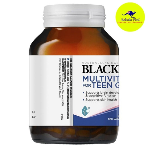 Blackmores Multivitamin For Teen Girls - Vitamin tổng hợp cho bé gái (60 viên)