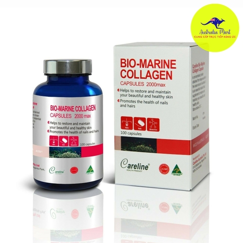 Viên uống hỗ trợ làm đẹp da Careline Bio Marine Collagen