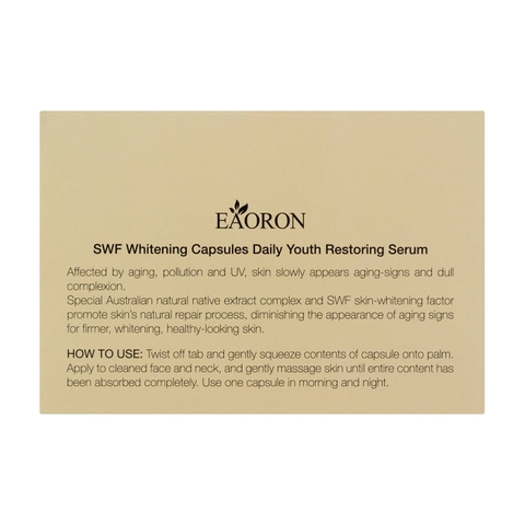 Viên serum làm trắng da Eaoron SWF Whitening Capsules Daily Youth Restoring