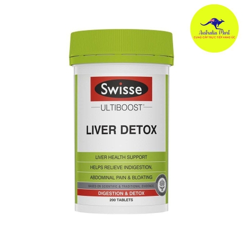 Swisse Liver Detox - Viên uống hỗ trợ giải độc gan (200 viên)