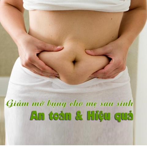 Phương pháp giảm mỡ bụng sau sinh an toàn mà hiệu quả