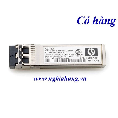HP 8GB Shortwawe B-Series FC SFP