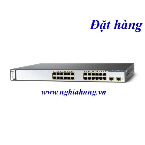 Thiết bị chuyển mạch switch cisco WS-C3750-24PS-S