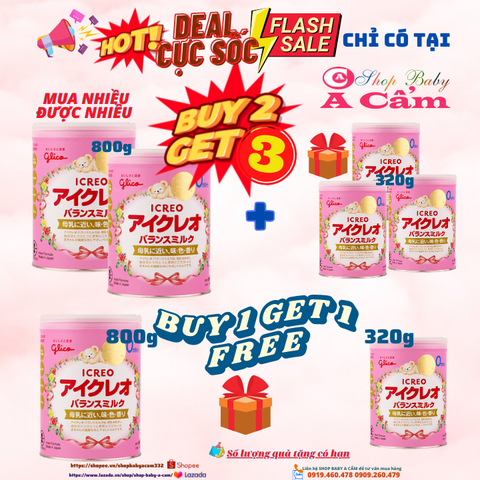 📣📣HOT📣HOT💥DEAL CỰC SỐC- MUA 2 TẶNG 3 -SỮA GLICO- NHẬT🎯CHỈ CÓ TẠI💥💢SHOP BABY A CẨM💢💥 📣📣HOT📣HOT💥DEAL CỰC SỐC- MUA 2 TẶNG 3 -SỮA GLICO- NHẬT🎯CHỈ CÓ TẠI💥💢SHOP BABY A CẨM💢💥