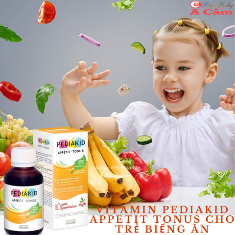 🔥Deal Sốc -Siro Pediakid Appe'tit-Tonus-Vitamin kích thích bé ăn ngon tăng cân 125ml -chỉ với giá 180k/chai 🔥Deal Sốc -Siro Pediakid Appe'tit-Tonus-Vitamin kích thích bé ăn ngon tăng cân 125ml -chỉ với giá 180k/chai