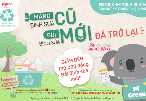 📣📣🔥♻️THU CŨ, GIẢM ĐẾN 1️⃣0️⃣0️⃣K ĐỔI MỚI BÌNH SỮA MỚI🍼 - PIGREEN CÙNG PIGEON 2022 📣📣🔥♻️THU CŨ, GIẢM ĐẾN 1️⃣0️⃣0️⃣K ĐỔI MỚI BÌNH SỮA MỚI🍼 - PIGREEN CÙNG PIGEON 2022
