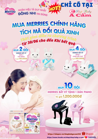 📣📣 LOA LOA📣 MUA TÃ ĐỔI QUÀ 🎁CỰC XỊN TỪ MERRIES🎁 CHỈ CÓ TẠI SHOP BABY A CẨM 📣📣 LOA LOA📣 MUA TÃ ĐỔI QUÀ 🎁CỰC XỊN TỪ MERRIES🎁 CHỈ CÓ TẠI SHOP BABY A CẨM