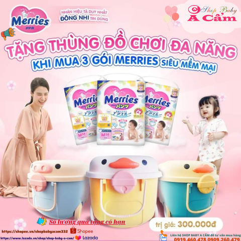 📣📣KHUYẾN MÃI✨🎁TẶNG THÙNG ĐỒ CHƠI ĐA NĂNG 🎁✨ KHI MUA 3 GÓI MERRIES SIÊU MỀM MẠI 💥TẠI💥💢SHOP BABY A CẨM💢💥 📣📣KHUYẾN MÃI✨🎁TẶNG THÙNG ĐỒ CHƠI ĐA NĂNG 🎁✨ KHI MUA 3 GÓI MERRIES SIÊU MỀM MẠI 💥TẠI💥💢SHOP BABY A CẨM💢💥