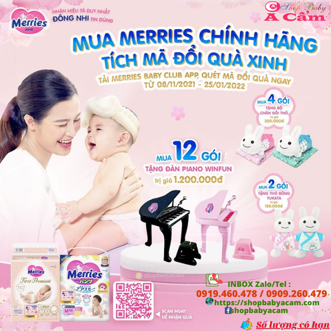 🎯CHƯƠNG TRÌNH KHUYẾN MÃI “MUA MERRIES CHÍNH HÃNG, TÍCH MÃ ĐỔI QUÀ XINH 🎯CHƯƠNG TRÌNH KHUYẾN MÃI “MUA MERRIES CHÍNH HÃNG, TÍCH MÃ ĐỔI QUÀ XINH